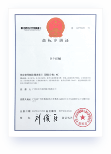 巨牛旺铺加盟代理-商标注册证书